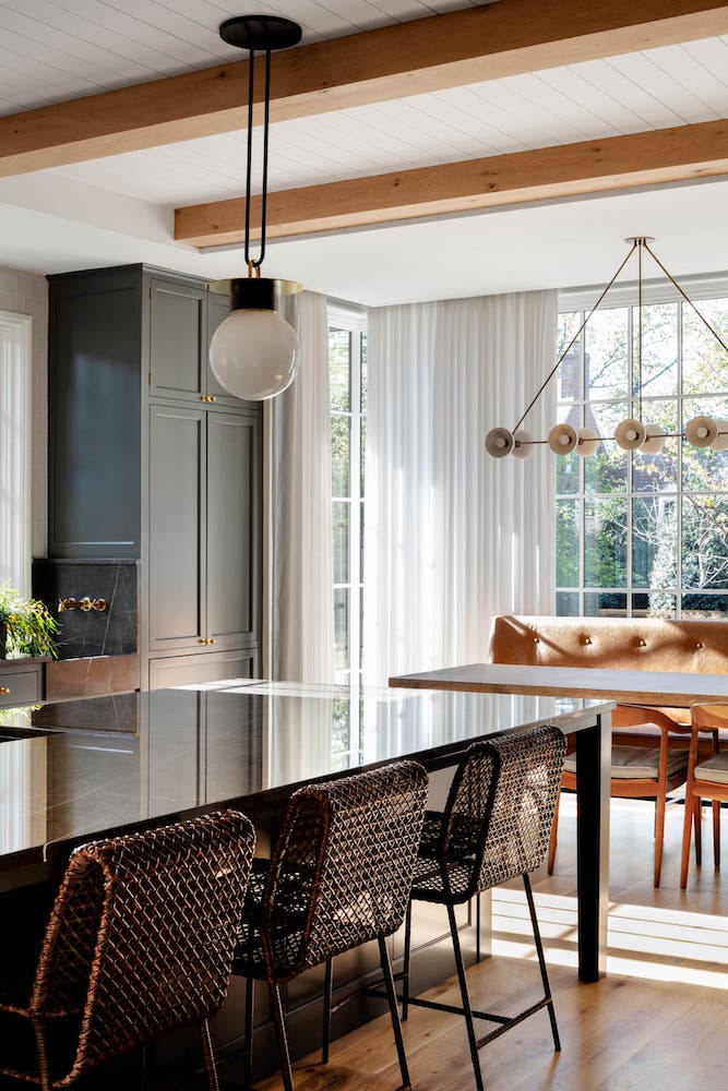 Modern Kitchen with Dark Cabinets