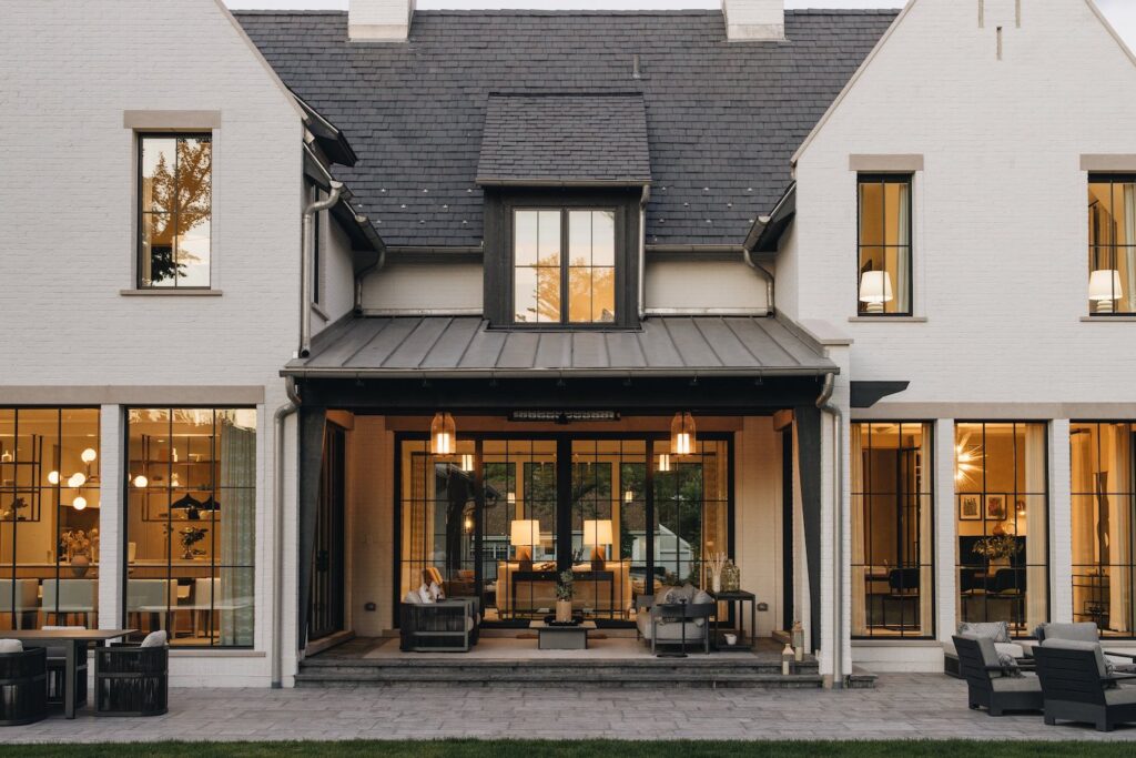 Transitional Home and Patio